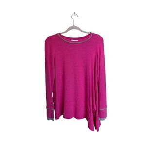 Michael Stars Women's Pink‎ Long Sleeve High-Low Pullover Sweater Size Small